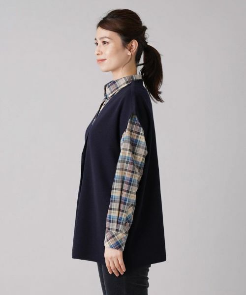 Leilian / レリアン テーラードジャケット | オーバーサイズベスト【ROCHAS Premiere】 | 詳細8