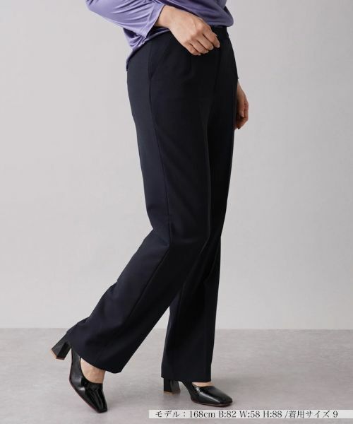 Leilian / レリアン その他パンツ | センタープレスパンツ(ネイビー)