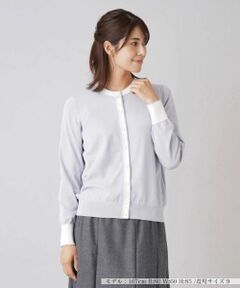 Leilian / レリアン カーディガン・ボレロ | バイカラーカーディガン