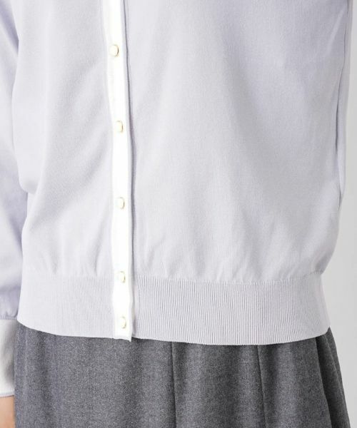 Leilian / レリアン カーディガン・ボレロ | バイカラーカーディガン | 詳細13