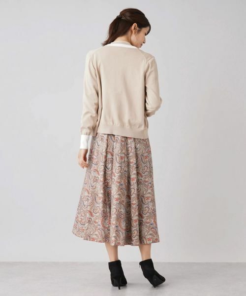 Leilian / レリアン カーディガン・ボレロ | バイカラーカーディガン | 詳細3