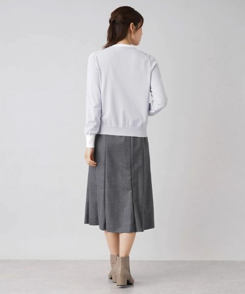 Leilian / レリアン カーディガン・ボレロ | バイカラーカーディガン | 詳細6