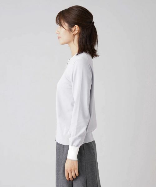 Leilian / レリアン カーディガン・ボレロ | バイカラーカーディガン | 詳細8