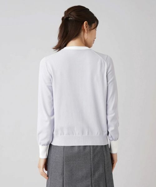 Leilian / レリアン カーディガン・ボレロ | バイカラーカーディガン | 詳細9