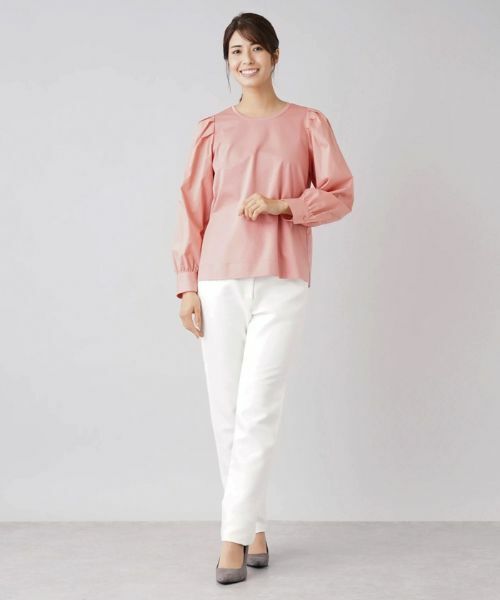 Leilian / レリアン カットソー | 切替ボリュームスリーブカットソー | 詳細1