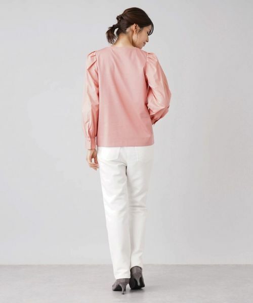 Leilian / レリアン カットソー | 切替ボリュームスリーブカットソー | 詳細3