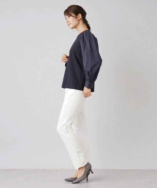 Leilian / レリアン カットソー | 切替ボリュームスリーブカットソー | 詳細5