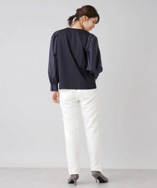 Leilian / レリアン カットソー | 切替ボリュームスリーブカットソー | 詳細6