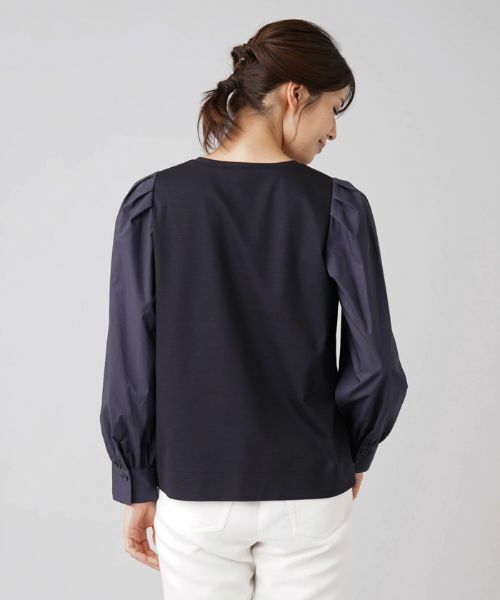 Leilian / レリアン カットソー | 切替ボリュームスリーブカットソー | 詳細9