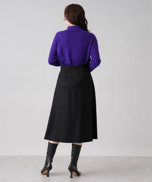 Leilian / レリアン ミニ・ひざ丈スカート | グレンチェック切替フレアスカート【Leilian WHITE LABEL】 | 詳細13