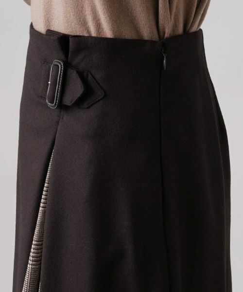 Leilian / レリアン ミニ・ひざ丈スカート | グレンチェック切替フレアスカート【Leilian WHITE LABEL】 | 詳細8