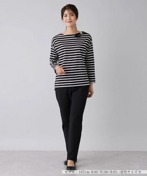 Leilian / レリアン カットソー | ボーダープルオーバー | 詳細1