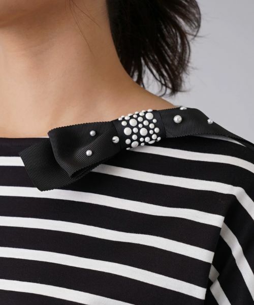 Leilian / レリアン カットソー | ボーダープルオーバー | 詳細11