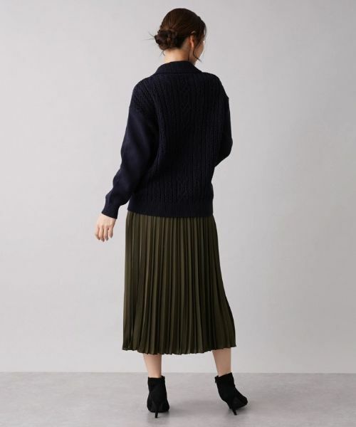 Leilian / レリアン ニット・セーター | 編地切替ニットプルオーバー | 詳細3