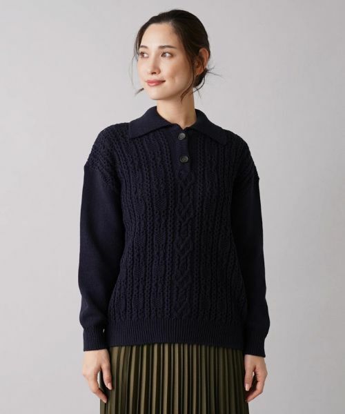 Leilian / レリアン ニット・セーター | 編地切替ニットプルオーバー | 詳細4