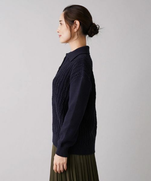 Leilian / レリアン ニット・セーター | 編地切替ニットプルオーバー | 詳細5