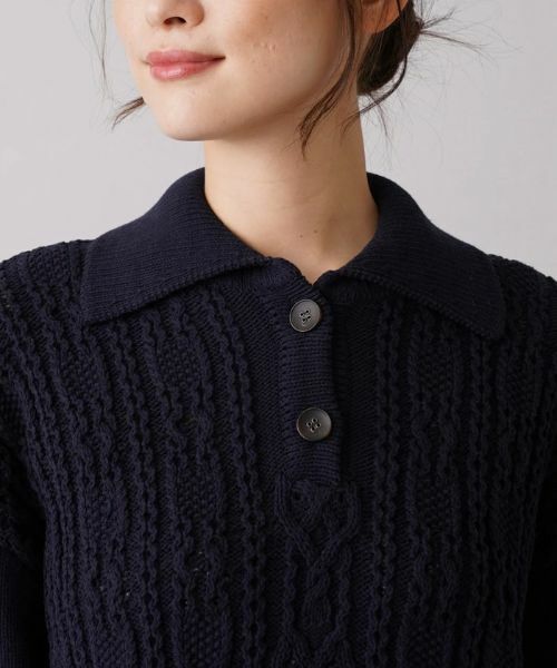 Leilian / レリアン ニット・セーター | 編地切替ニットプルオーバー | 詳細7