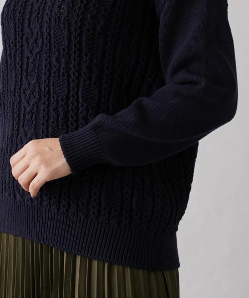 Leilian / レリアン ニット・セーター | 編地切替ニットプルオーバー | 詳細9