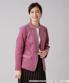 Leilian / レリアン テーラードジャケット | コーデュロイノーカラージャケット【REGGIANI】