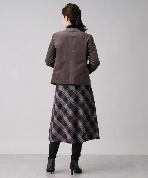 Leilian / レリアン テーラードジャケット | コーデュロイノーカラージャケット【REGGIANI】 | 詳細15