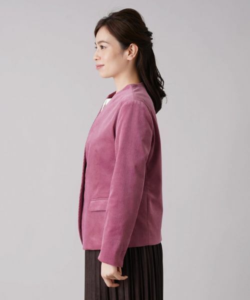 Leilian / レリアン テーラードジャケット | コーデュロイノーカラージャケット【REGGIANI】 | 詳細5