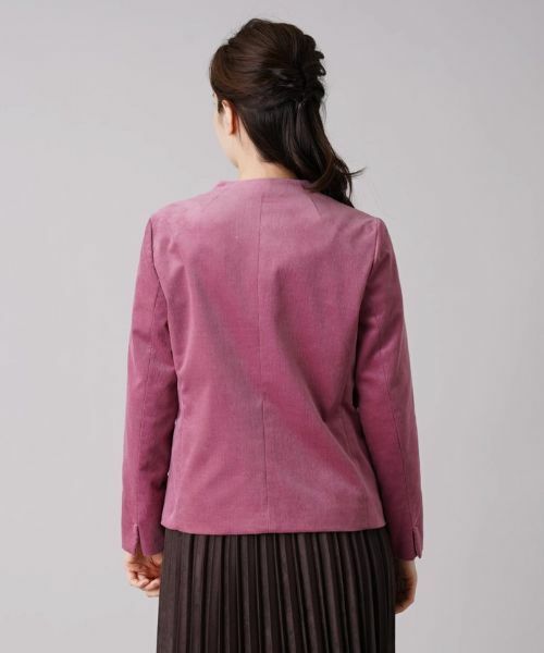 Leilian / レリアン テーラードジャケット | コーデュロイノーカラージャケット【REGGIANI】 | 詳細6