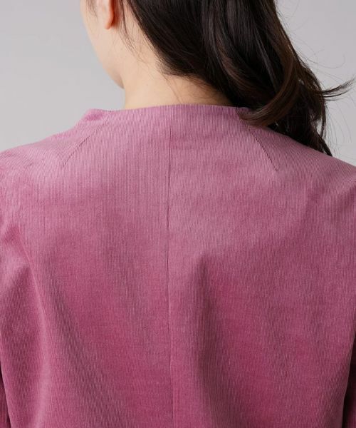 Leilian / レリアン テーラードジャケット | コーデュロイノーカラージャケット【REGGIANI】 | 詳細8