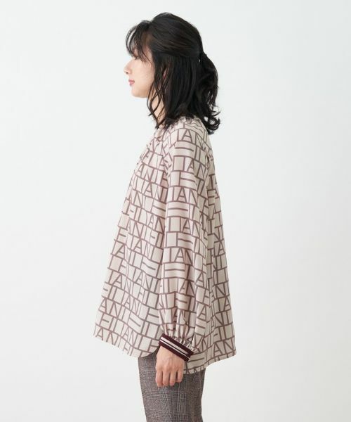 Leilian / レリアン シャツ・ブラウス | ロゴプリントチュニックブラウス【Leilian The Week】 | 詳細3