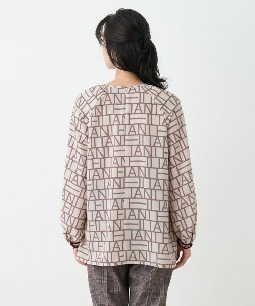 Leilian / レリアン シャツ・ブラウス | ロゴプリントチュニックブラウス【Leilian The Week】 | 詳細4