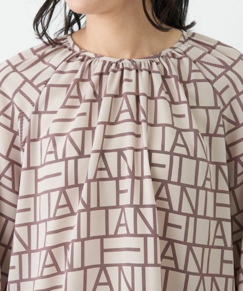 Leilian / レリアン シャツ・ブラウス | ロゴプリントチュニックブラウス【Leilian The Week】 | 詳細5