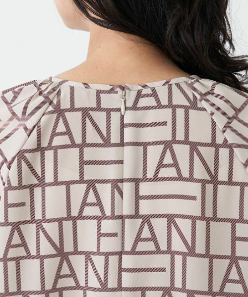 Leilian / レリアン シャツ・ブラウス | ロゴプリントチュニックブラウス【Leilian The Week】 | 詳細6