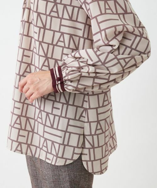 Leilian / レリアン シャツ・ブラウス | ロゴプリントチュニックブラウス【Leilian The Week】 | 詳細7