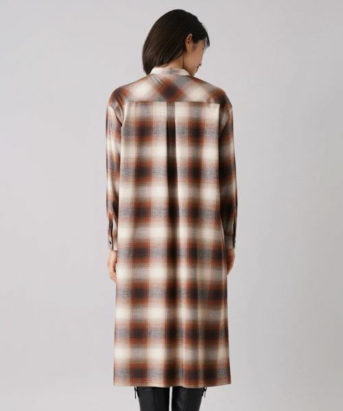 Leilian / レリアン ドレス | オンブレチェックシャツワンピース | 詳細6