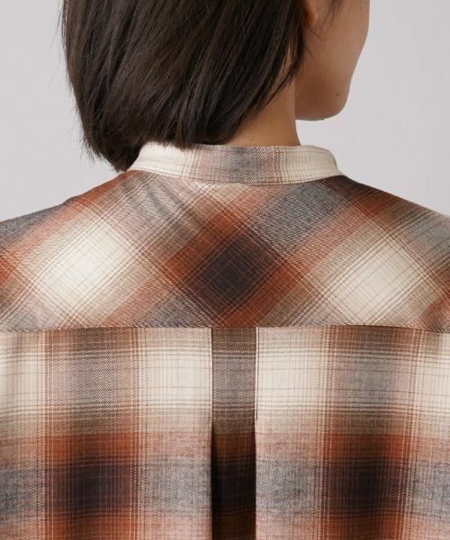 Leilian / レリアン ドレス | オンブレチェックシャツワンピース | 詳細8