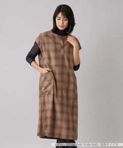 Leilian / レリアン ロング・マキシ丈ワンピース | チェック柄ミディワンピース