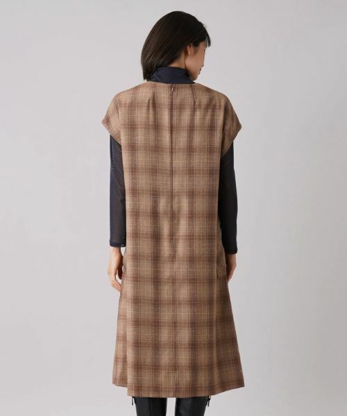 Leilian / レリアン ロング・マキシ丈ワンピース | チェック柄ミディワンピース | 詳細6