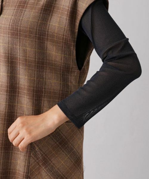 Leilian / レリアン ロング・マキシ丈ワンピース | チェック柄ミディワンピース | 詳細9