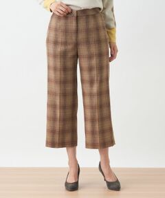 Leilian / レリアン その他パンツ | ストレッチチェッククロップドパンツ【Leilian The Week】