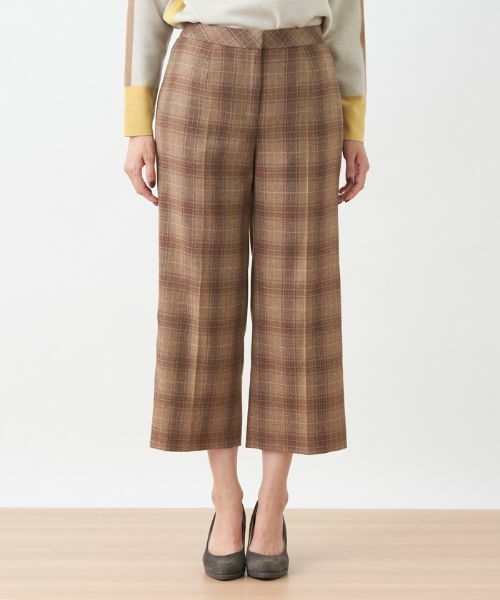 Leilian / レリアン その他パンツ | ストレッチチェッククロップドパンツ【Leilian The Week】 | 詳細1