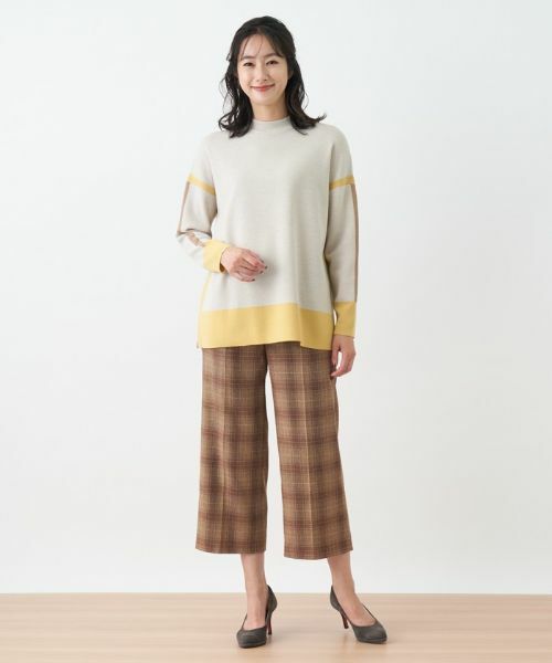 Leilian / レリアン その他パンツ | ストレッチチェッククロップドパンツ【Leilian The Week】 | 詳細10