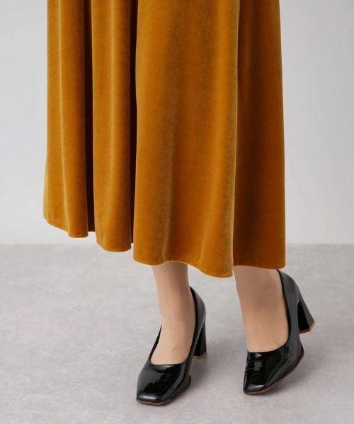 Leilian / レリアン ミニ・ひざ丈スカート | ロングベロアスカート | 詳細10