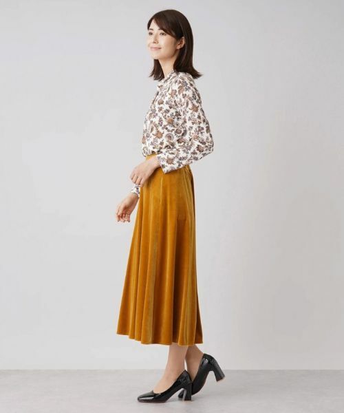 Leilian / レリアン ミニ・ひざ丈スカート | ロングベロアスカート | 詳細2