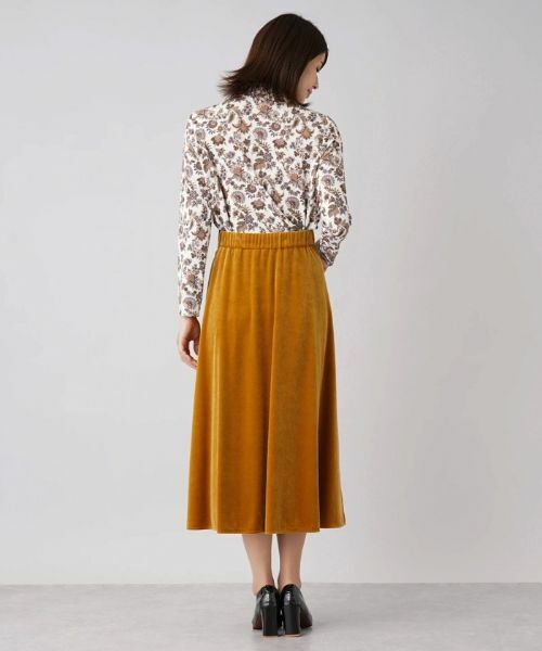 Leilian / レリアン ミニ・ひざ丈スカート | ロングベロアスカート | 詳細3