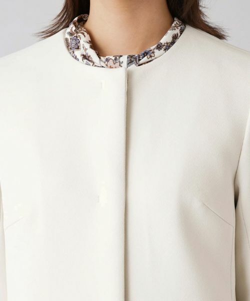 Leilian / レリアン テーラードジャケット | ノーカラーショートコート【my perfect wardrobe】 | 詳細10
