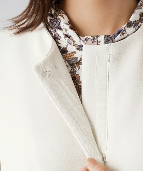 Leilian / レリアン テーラードジャケット | ノーカラーショートコート【my perfect wardrobe】 | 詳細11