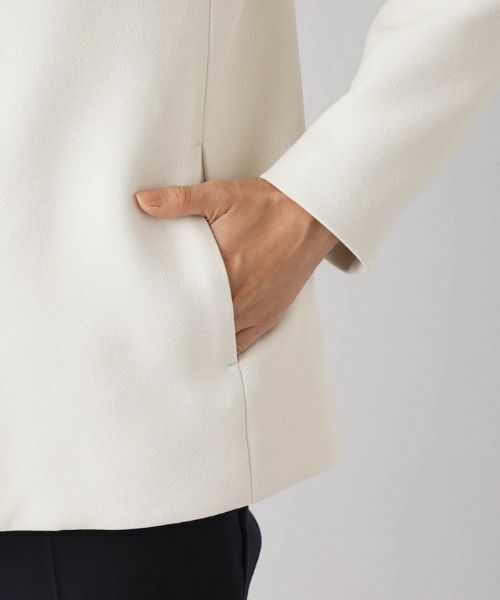 Leilian / レリアン テーラードジャケット | ノーカラーショートコート【my perfect wardrobe】 | 詳細14