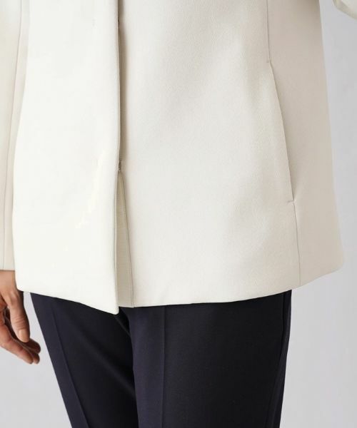 Leilian / レリアン テーラードジャケット | ノーカラーショートコート【my perfect wardrobe】 | 詳細15