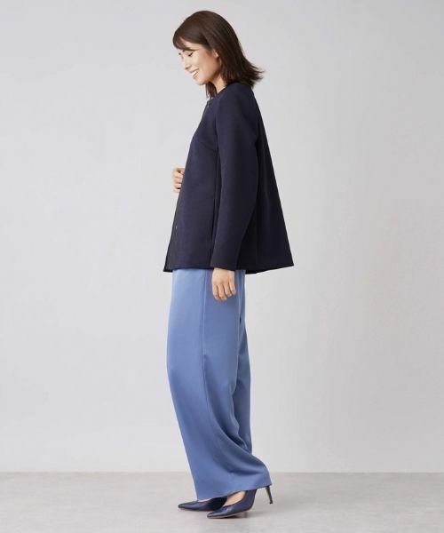 Leilian / レリアン テーラードジャケット | ノーカラーショートコート【my perfect wardrobe】 | 詳細2