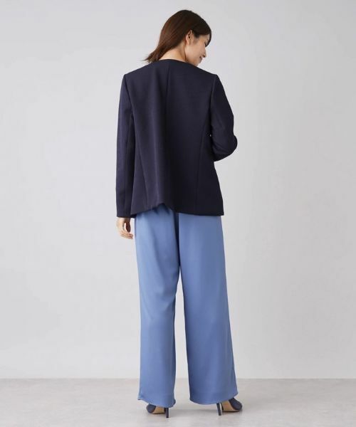 Leilian / レリアン テーラードジャケット | ノーカラーショートコート【my perfect wardrobe】 | 詳細3