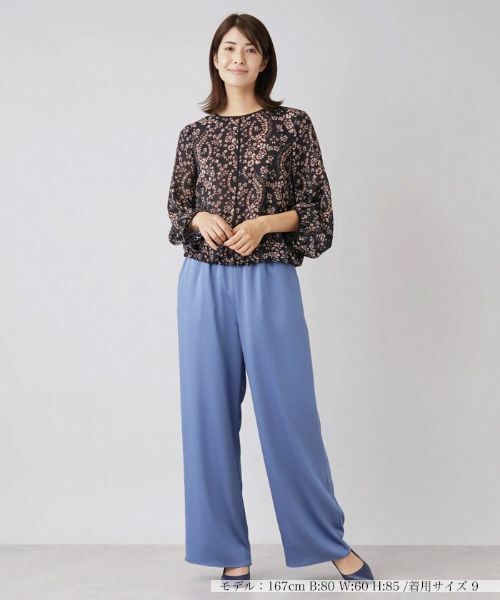 Leilian / レリアン その他パンツ | ウエストゴムワイドパンツ | 詳細1